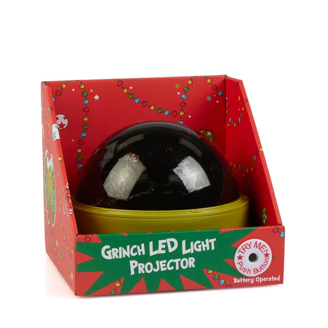 Grinch Christmas Projector Light – “Merry Grinchmas” LED Room Projector