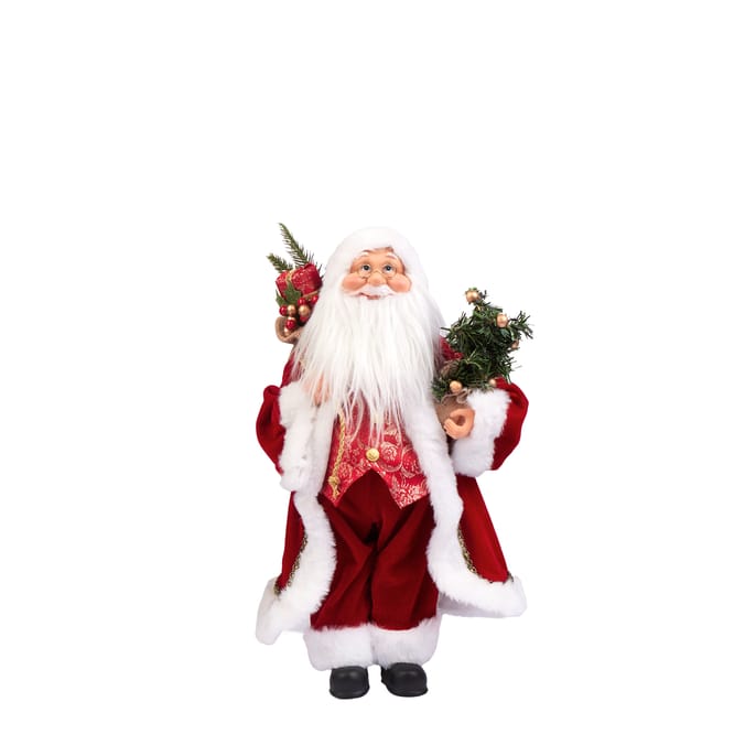 Deluxe Christmas Santa Claus Figurine – Premium Holiday Decorative Santa (Red & White Variants)