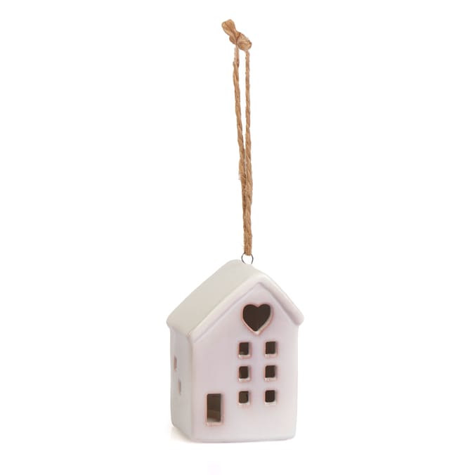 Winter Lux Light Up Ceramic House