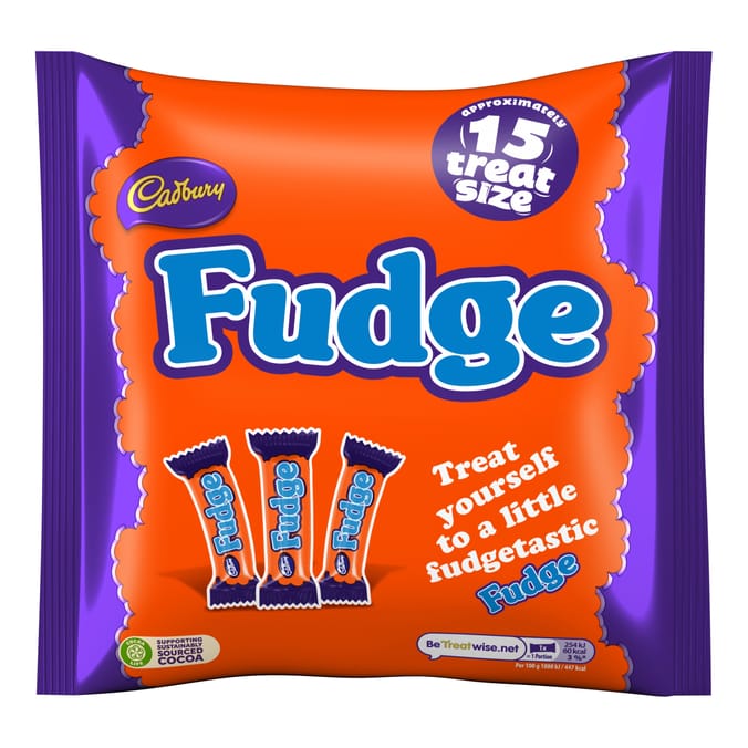 Cadbury Fudge Treat Size Chocolate Bars Multipack 202g
