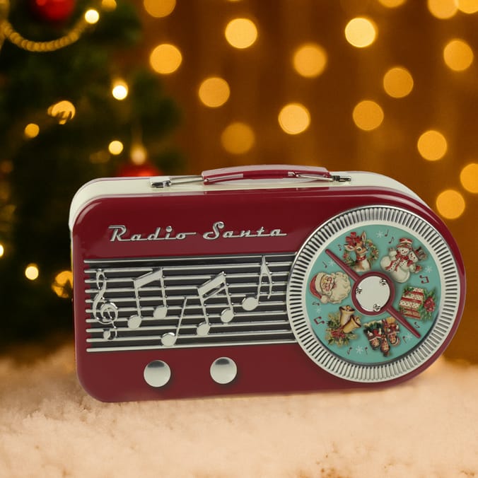 Radio Santa Festive Tin – Christmas Keepsake Gift Box