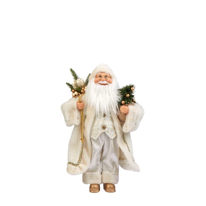 Deluxe Christmas Santa Claus Figurine – Premium Holiday Decorative Santa (Red & White Variants)