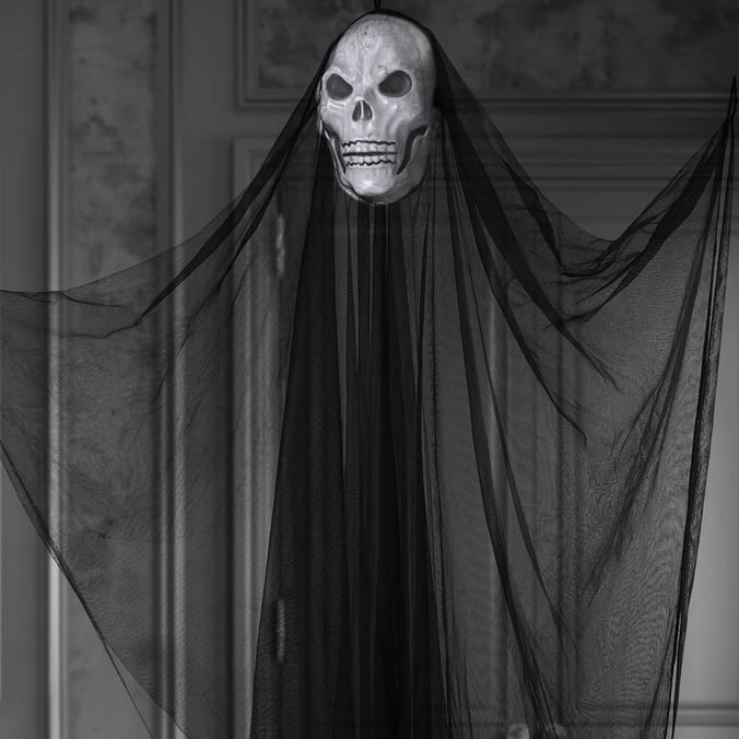 Haunted House Floating 5ft Ghost Decoration - Black