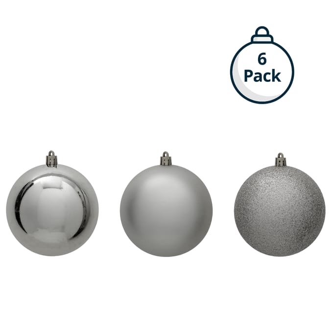 Classic Christmas Bauble Set – Shatterproof Tree Ornaments with Glossy, Matte & Glitter Finishes