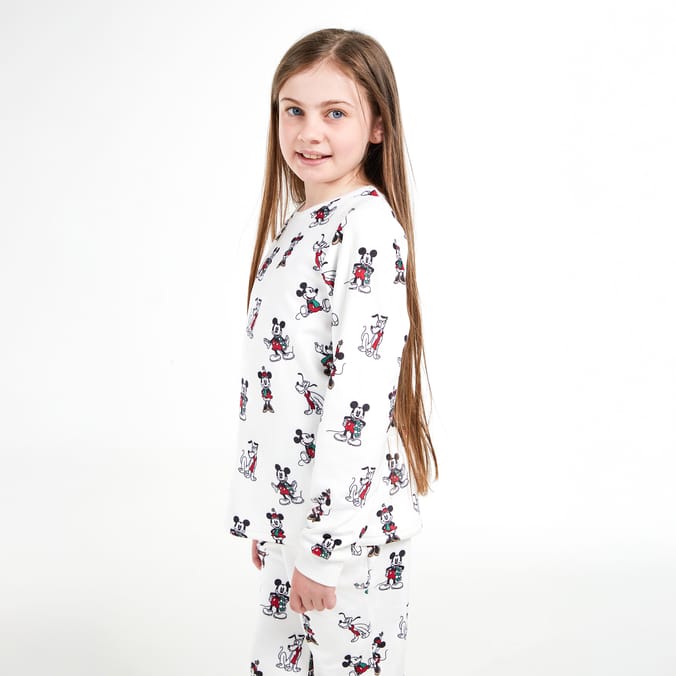 Girls Mickey Mouse Pajama Set – Soft Cotton Disney Sleepwear for Kids