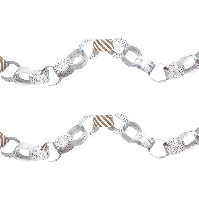 Festive Paper Chain Garland – Holiday Decorative Hanging Links