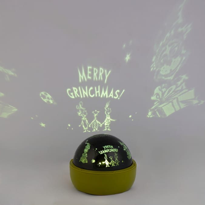 Grinch Christmas Projector Light – “Merry Grinchmas” LED Room Projector