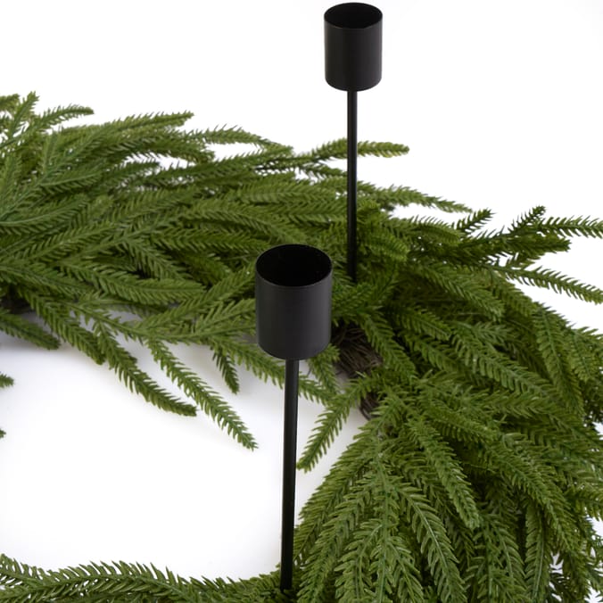 Evergreen Candle Ring Centrepiece