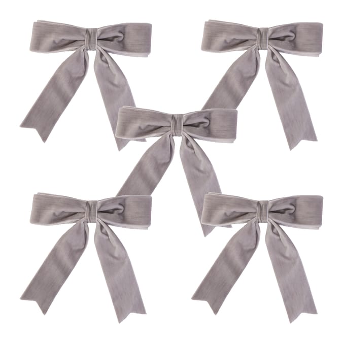 Velvet Ribbon Bow Set – Premium Decorative Bows for Christmas Tree, Wreaths & Holiday Décor