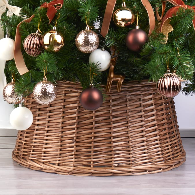 Woven Christmas Tree Collar – Premium Decorative Base Cover