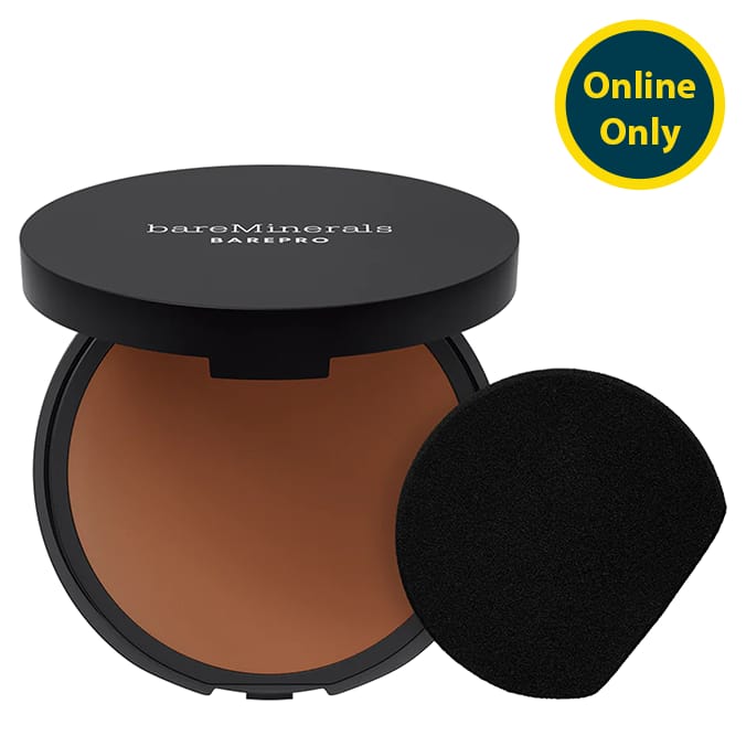 bareMinerals BarePro 24HR Wear Skin-Perfecting Powder Foundation 8g – Deep 60 Cool