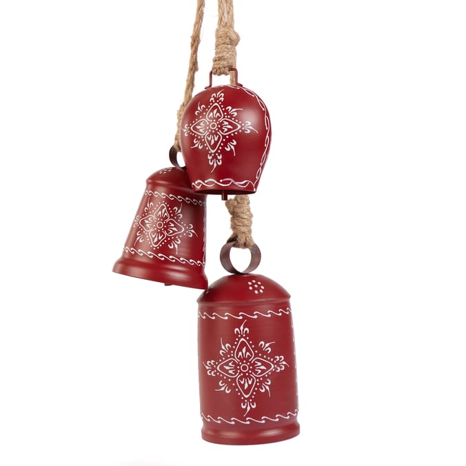Winter Charm 3 Pieces Hanging Bell Set
