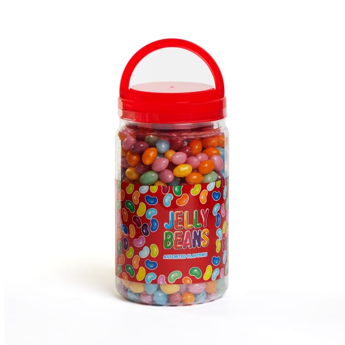 Jelly Beans Tub – Assorted Flavours – Large Resealable Sweet Jar