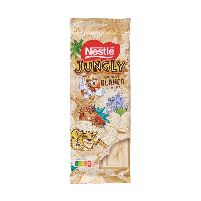 Nestle Jungly White Chocolate With Biscuit Pieces 90g
