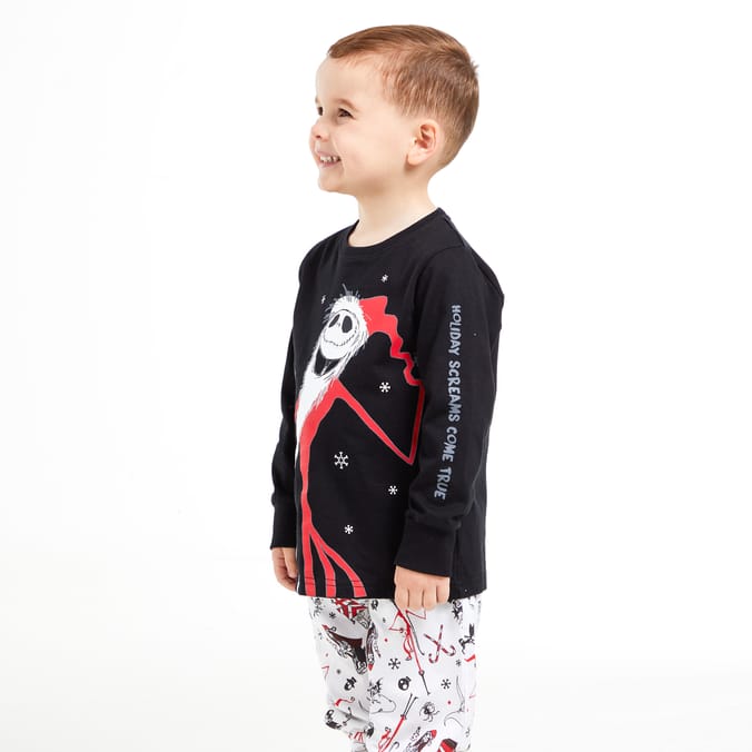 Kids Nightmare Before Christmas Jack Skellington Pajama Set – Soft Winter Sleepwear