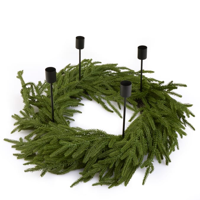 Evergreen Candle Ring Centrepiece