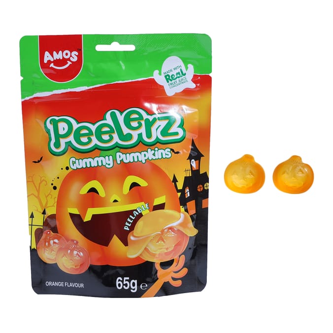 Amos Peelerz Gummy Pumpkins 65g