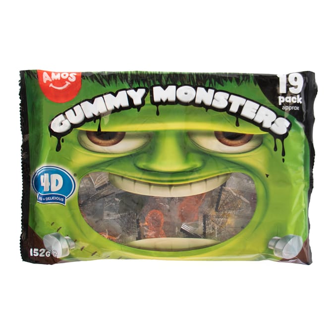Amos 4D Gummy Monsters 19 Pack 152g