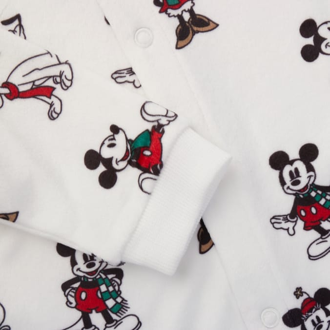 Mickey Mouse Baby Sleepsuit – Soft Cotton Footed Romper for Newborns & Infants