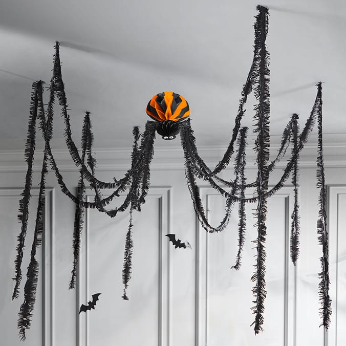 Hallow Scream Giant Spider Decoration