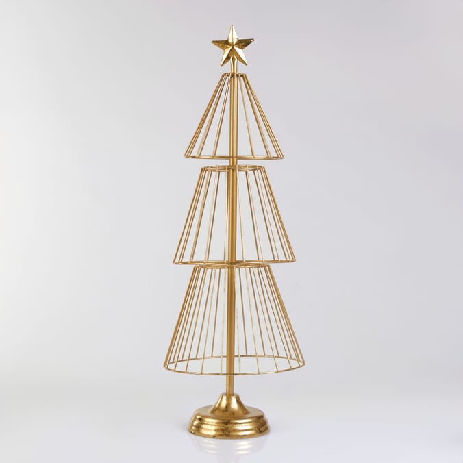 Winter Luxe Large Metal Tree Decoration
