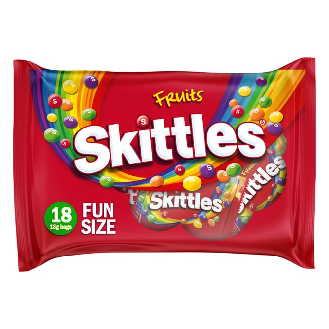 Skittles Fruits Sweets 18 Fun Size Bags 324g