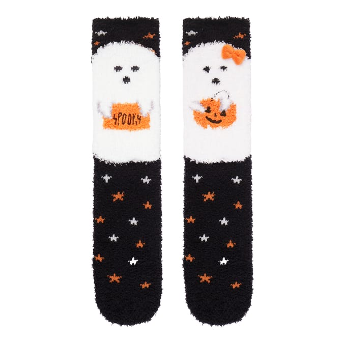 Hallow Scream By Originals Ghost Cosy Socks - Size 3-7