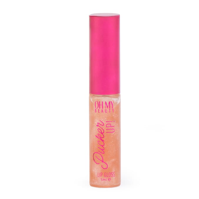 A lightweight, glossy lip gloss that adds shine and a smooth finish to the lips, packaged in a sleek pink tube for everyday beauty looks.