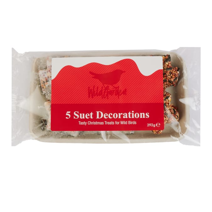Wild Bird Suet Decorations – 5 Festive High-Energy Christmas Treats for Garden Birds