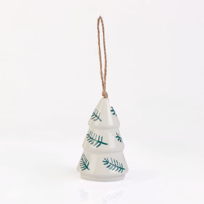 Winter Charm Ceramic Handing Tree Decoration