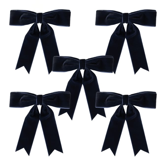 Velvet Ribbon Bow Set – Premium Decorative Bows for Christmas Tree, Wreaths & Holiday Décor