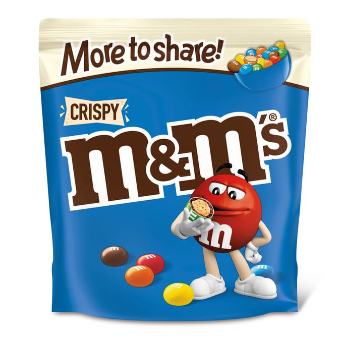 M&M's Crispy Chocolate More to Share Pouch Bag 187g