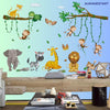 Safari Animal Wall Decals: Reusable Nursery & Kids Room Decor