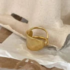 Chunky Hammered Silver Ring | Adjustable Sterling Silver Plated Statement Ring for Women & Men | Bold Boho Thumb Ring