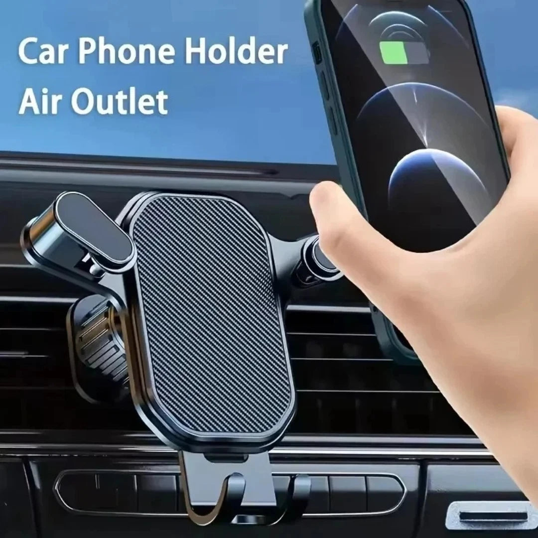 Universal Air Vent Car Phone Holder | 360° Rotating Mount Cradle | Hands-Free GPS Mobile Stand for iPhone & Android