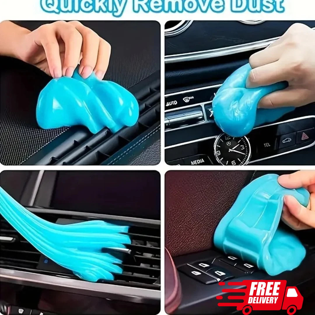Car Cleaning Gel Slime (70g) – Reusable Dust & Dirt Remover for Car Vents, Keyboard & Electronics