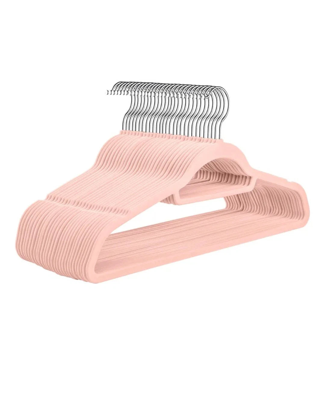 Velvet Non-Slip Clothes Hangers – Space-Saving Flocked Coat & Trouser Hangers with 360° Swivel Hook