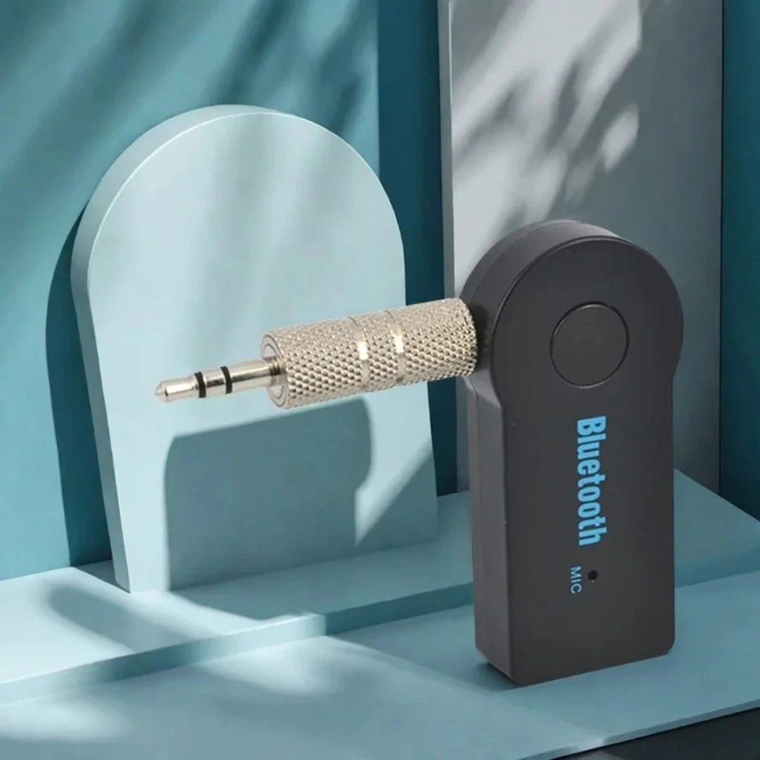 Bluetooth 5.0 AUX Receiver with Mic | 3.5mm Jack Wireless Audio Adapter for Car, Phone & Home Stereo