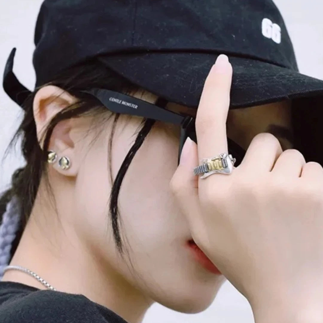 Adjustable Guitar Ring for Men & Women | Vintage Rock Music Ring | Punk Silver Guitar Jewelry Gift