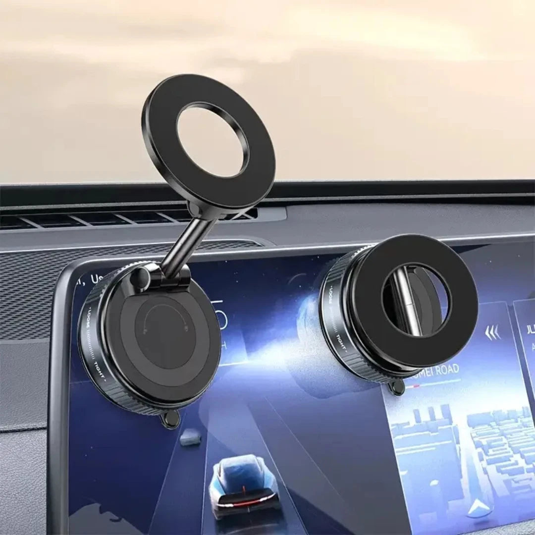 Strong Magnetic Car Phone Holder | 360° Rotating Foldable Mount | Universal Dashboard & Windshield Bracket for iPhone & Android