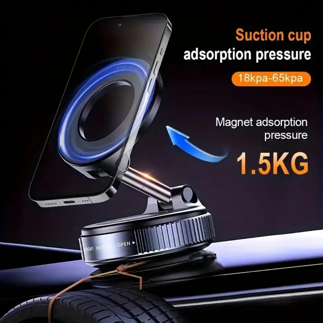 Strong Magnetic Car Phone Holder | 360° Rotating Foldable Mount | Universal Dashboard & Windshield Bracket for iPhone & Android