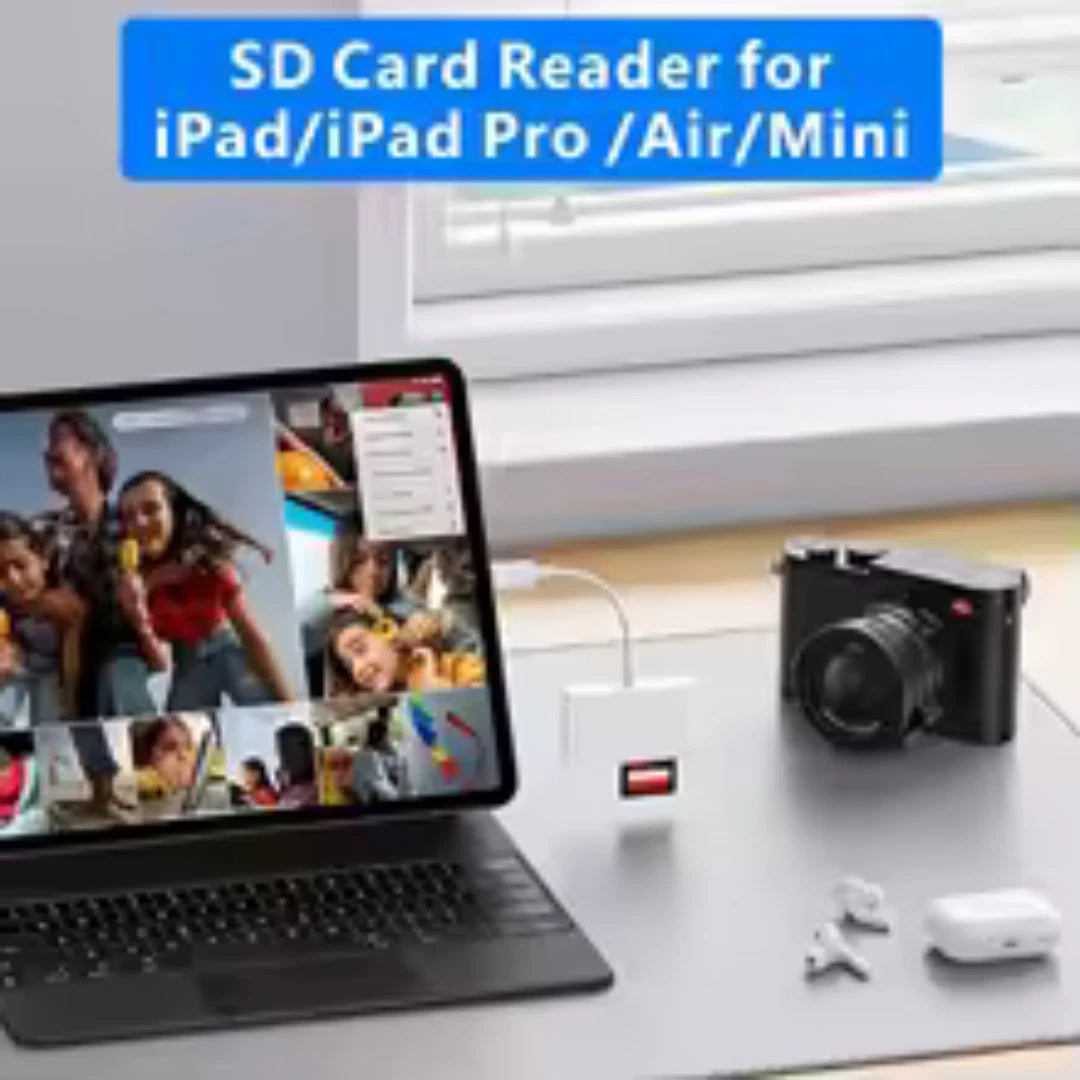 USB-C SD Card Reader & Micro SD Adapter – Type-C OTG Memory Card Reader for Laptops, Tablets & Smartphones