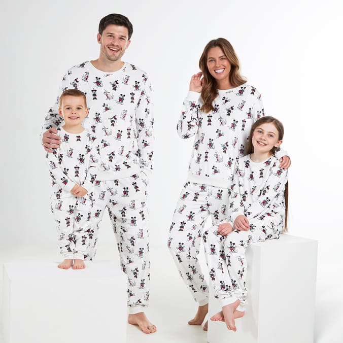 Family Matching Disney Character Pajama Set – Soft Cotton Nightwear for Kids & Adults