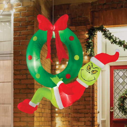 Hanging Self Inflating Grinch