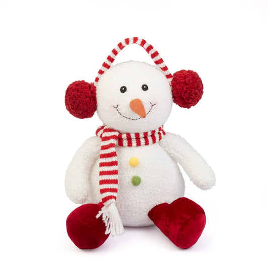 Festive Plush Snowman Christmas Decoration