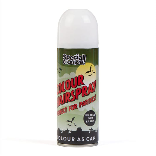 Halloween Coloured Hair Spray - White