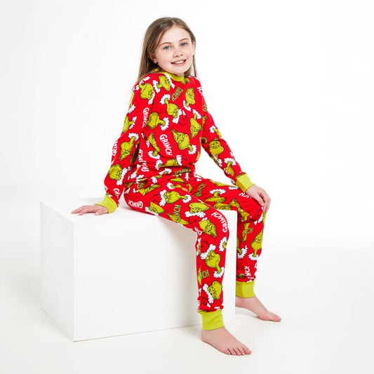 “Premium Christmas Family Matching Pajamas & Accessories – Grinch, Mickey & Holiday Prints”