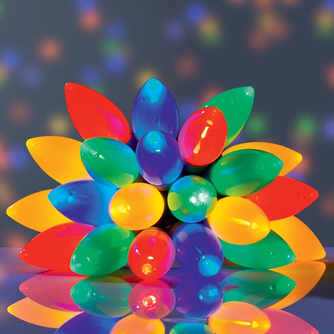Prestige 50 LED Multi Colour Bulb String Lights