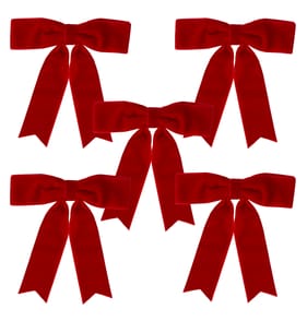 Velvet Bow Decorations – Elegant Christmas Ribbon Bows for Wreaths, Gifts & Home Décor