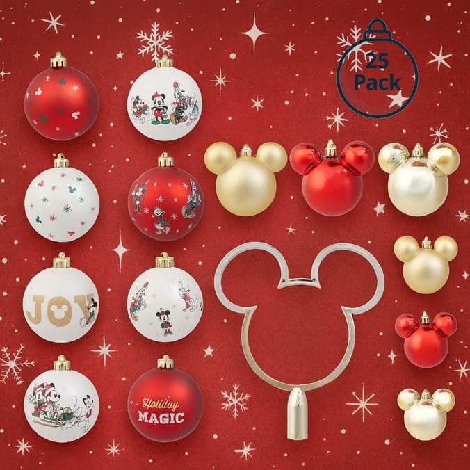 Disney Mickey Mouse Baubles 25 Pack